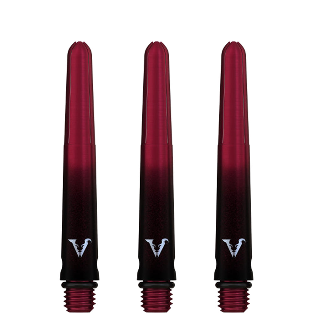 Viper Viperlock Aluminium Dart Shafts - inc O-Rings and Locking Pin - Black & Red