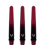 Viper Viperlock Aluminium Dart Shafts - inc O-Rings and Locking Pin - Black & Red