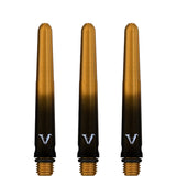 Viper Viperlock Aluminium Dart Shafts - inc O-Rings and Locking Pin - Black & Gold