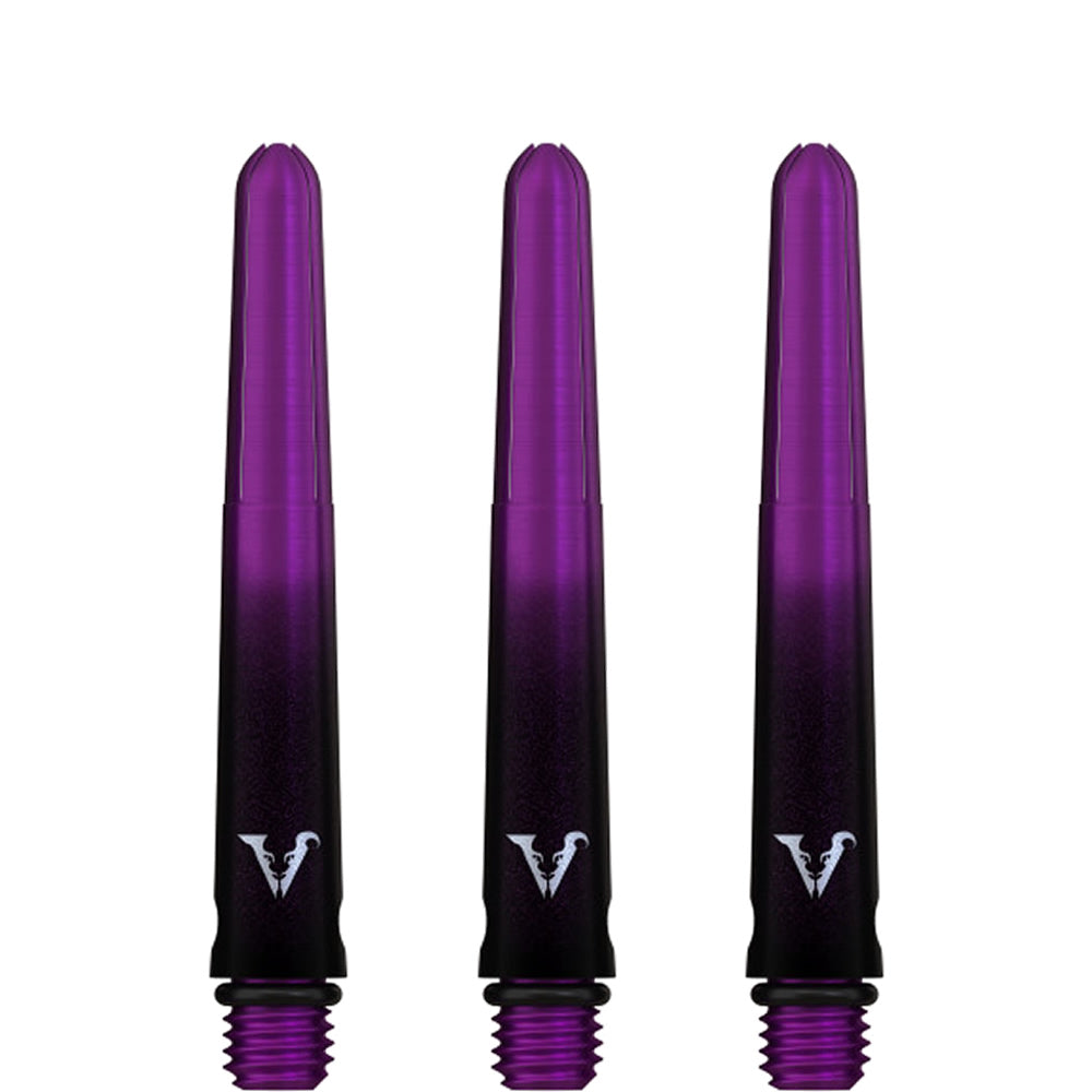 Viper Viperlock Aluminium Dart Shafts - inc O-Rings and Locking Pin - Black & Purple