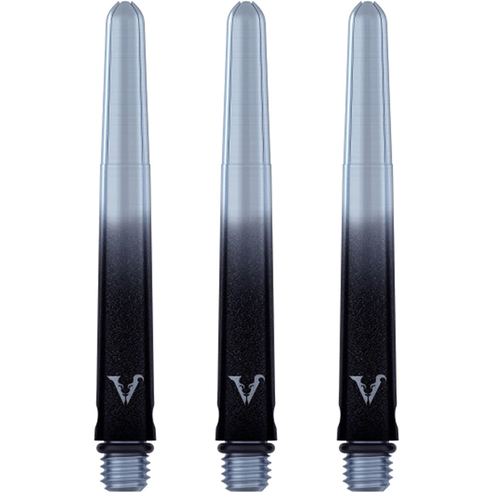 Viper Viperlock Aluminium Dart Shafts - inc O-Rings and Locking Pin - Black & Silver