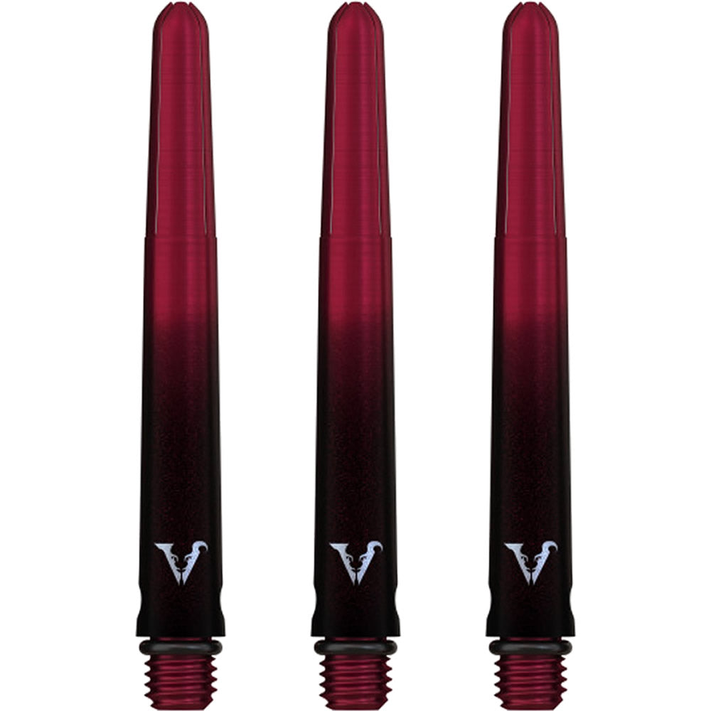 Viper Viperlock Aluminium Dart Shafts - inc O-Rings and Locking Pin - Black & Red