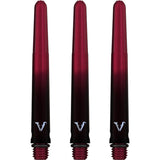 Viper Viperlock Aluminium Dart Shafts - inc O-Rings and Locking Pin - Black & Red