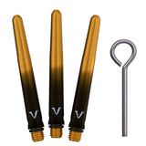 Viper Viperlock Aluminium Dart Shafts - inc O-Rings and Locking Pin - Black & Gold