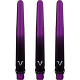 Viper Viperlock Aluminium Dart Shafts - inc O-Rings and Locking Pin - Black & Purple