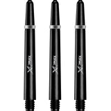XQMax Polycarbonate Dart Shafts - Solid Colour with Logo - includes Springs - Black