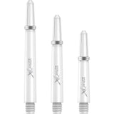 XQMax Polycarbonate Dart Shafts - Solid Colour with Logo - includes Springs - White