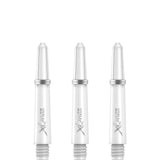 XQMax Polycarbonate Dart Shafts - Solid Colour with Logo - includes Springs - White