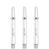 XQMax Polycarbonate Dart Shafts - Solid Colour with Logo - includes Springs - White