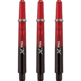 XQMax Gradient Polycarbonate Dart Shafts - with Logo - includes Springs - Black & Red