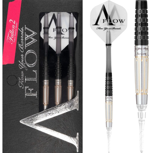 Dynasty Darts - Soft Tip Darts - Black Line CT - Fallon Sherrock - DLC Black Titanium - Fallon 2 22g