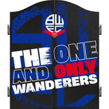 Bolton Wanderers Dartboard Cabinet - Official Licensed - BWFC - C4 - Black - The One and Only