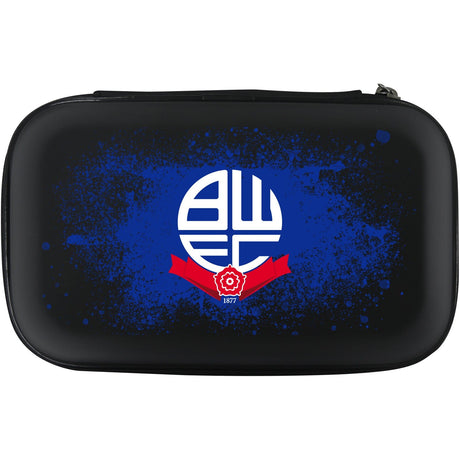 Bolton Wanderers Large Darts Case - Black - BWFC - W3 - Club Logo on Blue