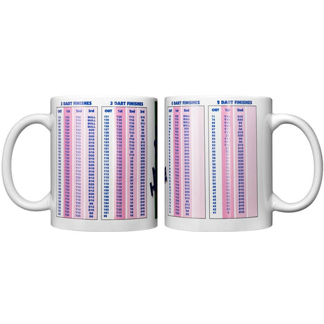 Darts Mug - 11oz - 3 and 2 Dart Finishes