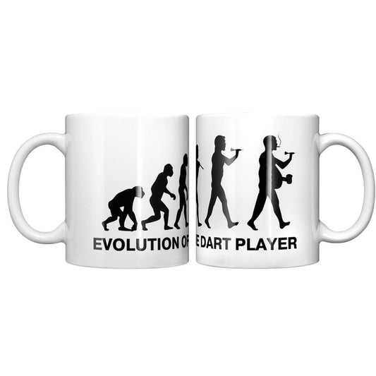 Darts Mug - 11oz - Evolution of the Dart Player