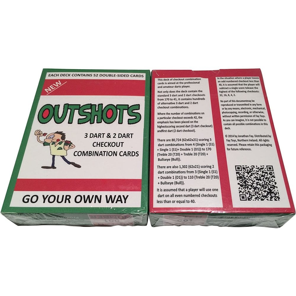 Training Aid - Outshots - 3 Dart and 2 Dart Combination Finishes