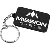 Mission Logo Keyring - Soft PVC Feel White