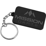 Mission Logo Keyring - Soft PVC Feel Grey