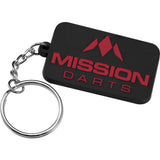 Mission Logo Keyring - Soft PVC Feel Red