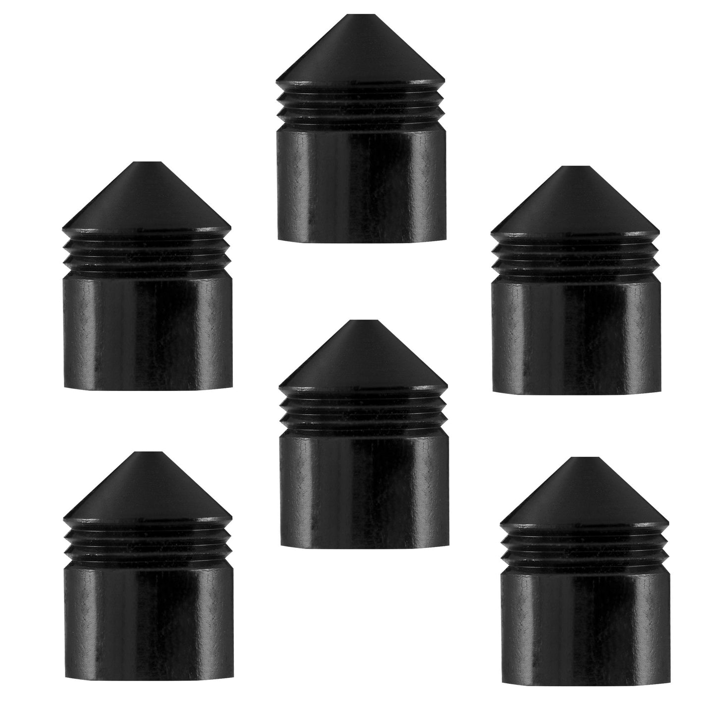 One80 Vice Lock System - Shaft Caps - Black - Pack 6 Black