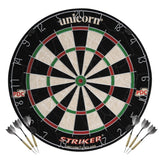 Unicorn Striker Home Darts Centre - inc - Cabinet Dartboard Darts