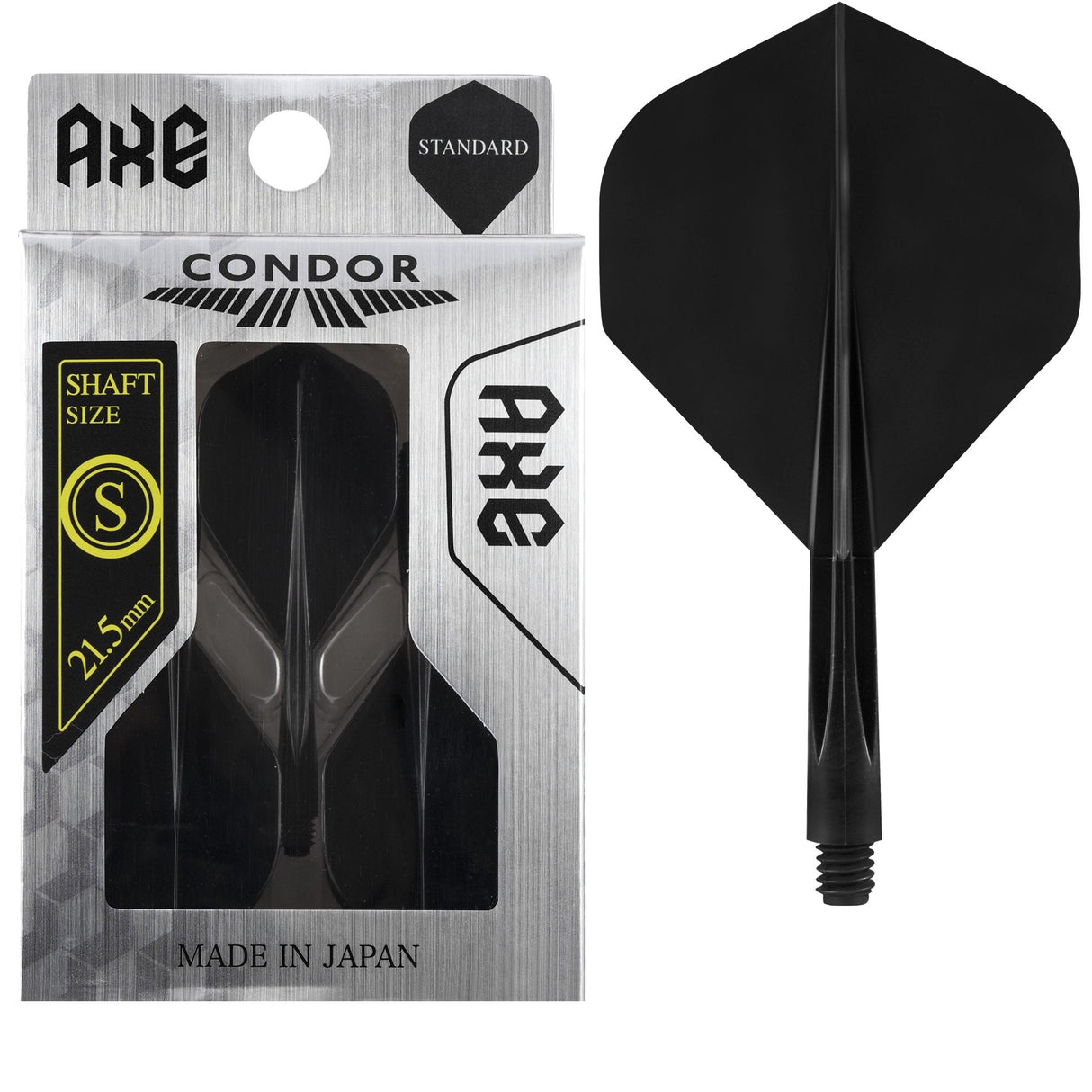 Condor AXE Dart Flights - Standard - Black