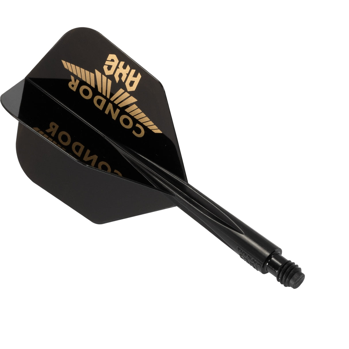 Condor AXE Logo Dart Flights - Small - Black & Gold Short