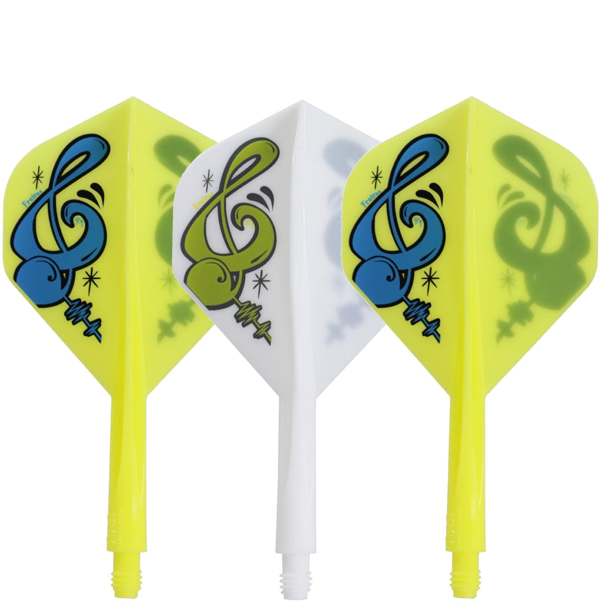 Condor AXE Dart Flights - Standard - Musical Note - Mix Short