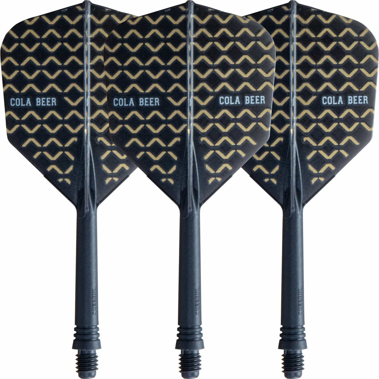 Cuesoul AK5 Integrated Dart Shaft and Flights - Standard - Black - Cola Beer Medium