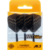 Cuesoul AK5 Integrated Dart Shaft and Flights - Standard - Black - Craft Beer Medium