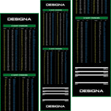 Designa Checkouts Carpet Mat - Non Slip Back - 290cm X 80cm Green