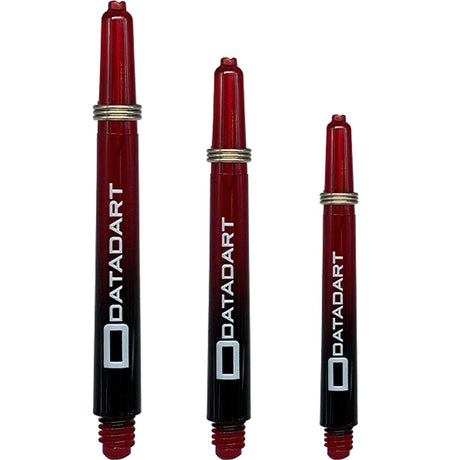 Datadart Argon Shafts - Polycarbonate Dart Stems - Black & Red