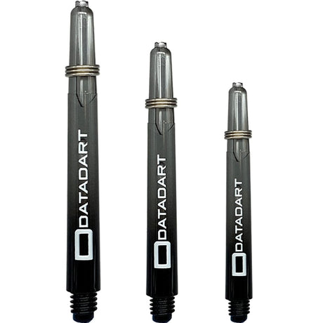 Datadart Argon Shafts - Polycarbonate Dart Stems - Black & Grey