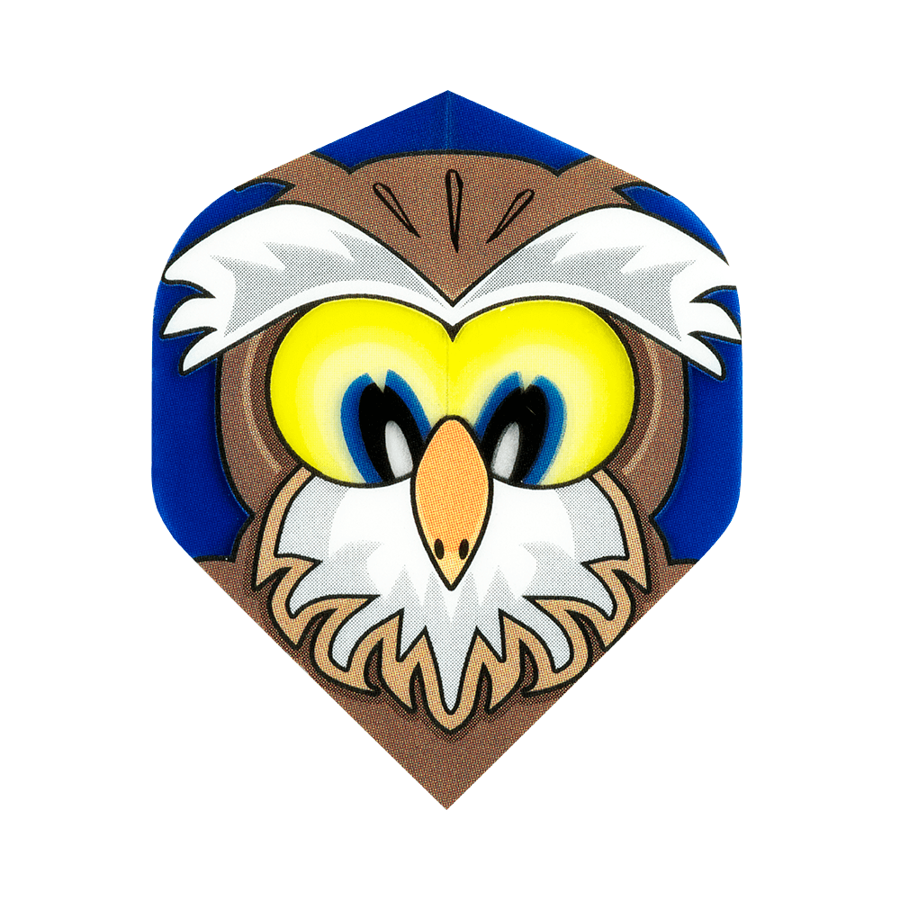 Dart Flights - Poly Metronic - Extra Strong - Std - Owl Face