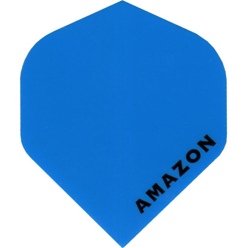 Amazon Dart Flights - Standard Shape - 100 Micron - Plain Blue