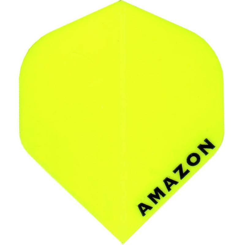 Amazon Dart Flights - Standard Shape - 100 Micron - Plain Yellow