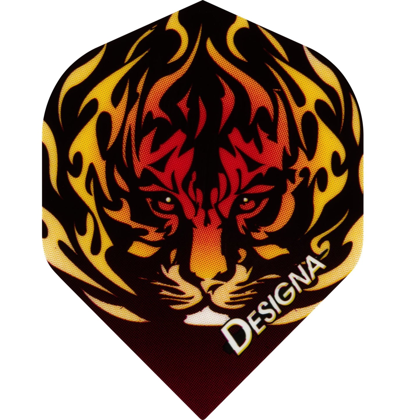 Designa Dart Flights - Extra Strong - Std - Tiger in Flames