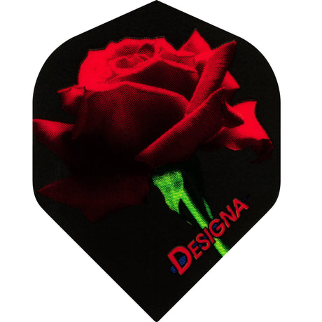 Designa Dart Flights - Extra Strong - Std - Red Rose