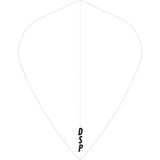 Dart Flights - Poly Plain Original - Kite Clear