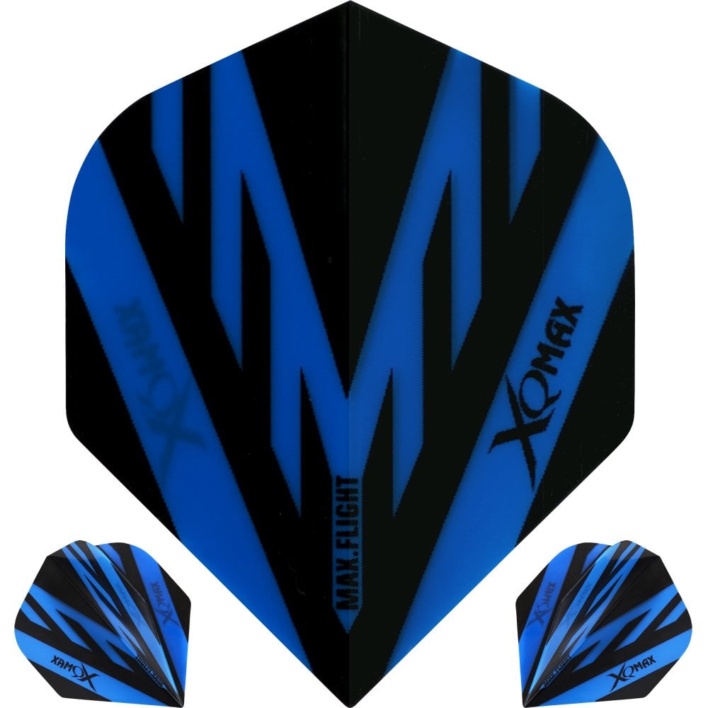 XQMax Dart Flights - Max Flight - 100 - Std Blue