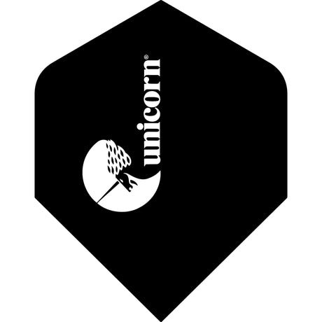 Unicorn Q Dart Flights - Q.75 - Plus Std - Logo - Black