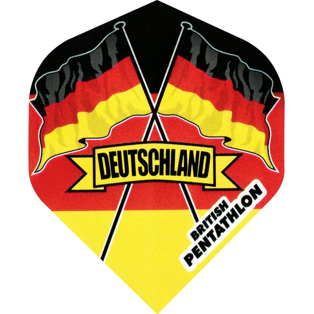 Dart Flights - British Pentathlon - Extra Strong - Std - Germany / Deutschland