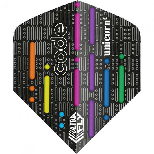 Unicorn Ultrafly Dart Flights - 75 Micron - Big Wing - Code DNA