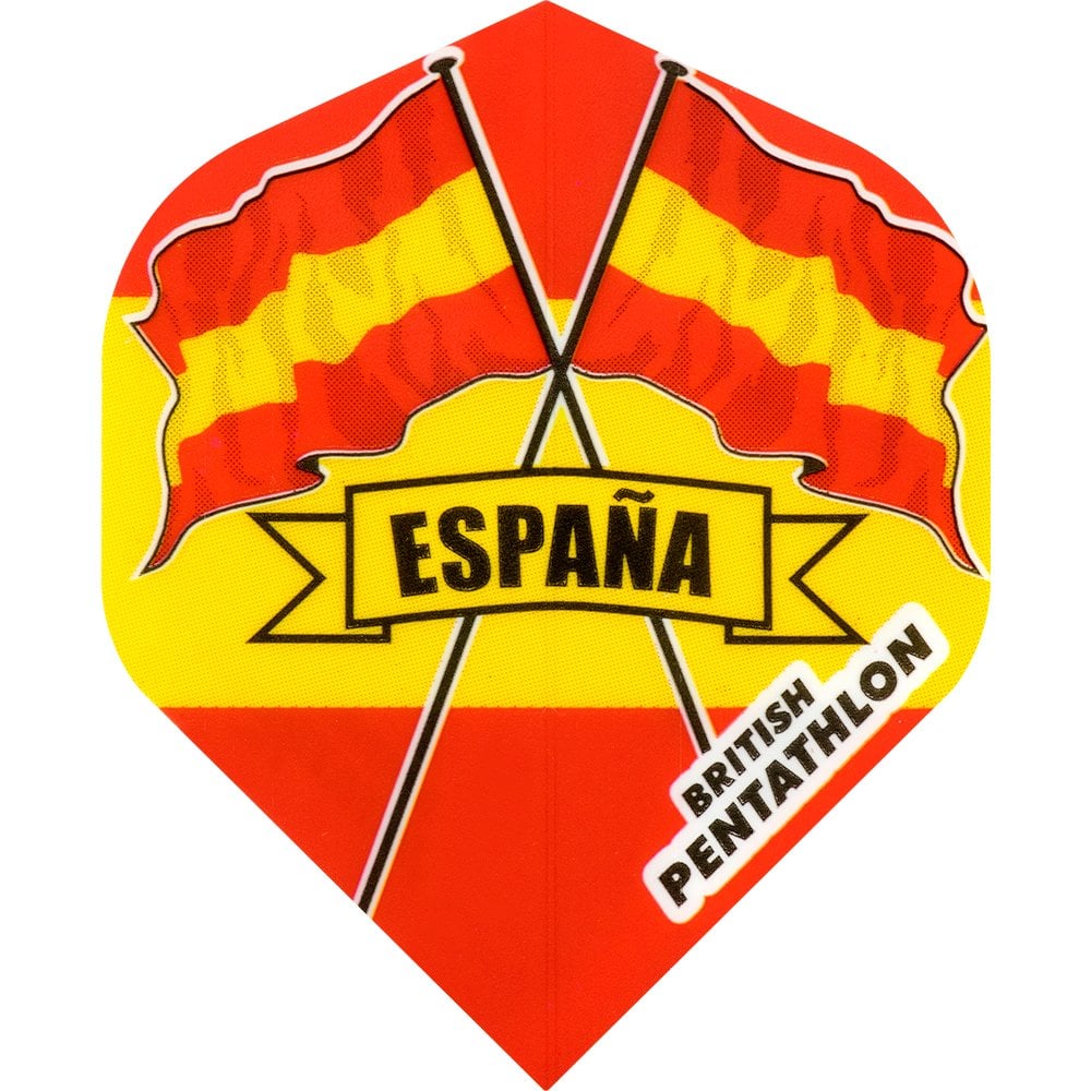 Dart Flights - British Pentathlon - Extra Strong - Std - Spain / Espana