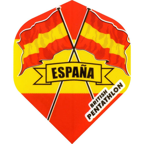 Dart Flights - British Pentathlon - Extra Strong - Std - Spain / Espana