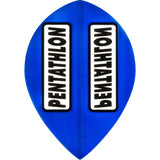 Dart Flights - Pentathlon Colours - Extra Strong - Pear Blue