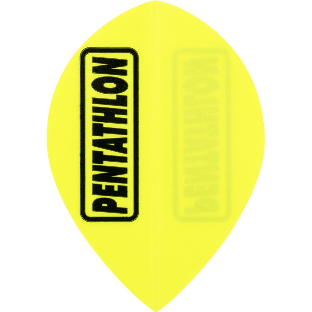 Dart Flights - Pentathlon Colours - Extra Strong - Pear Yellow