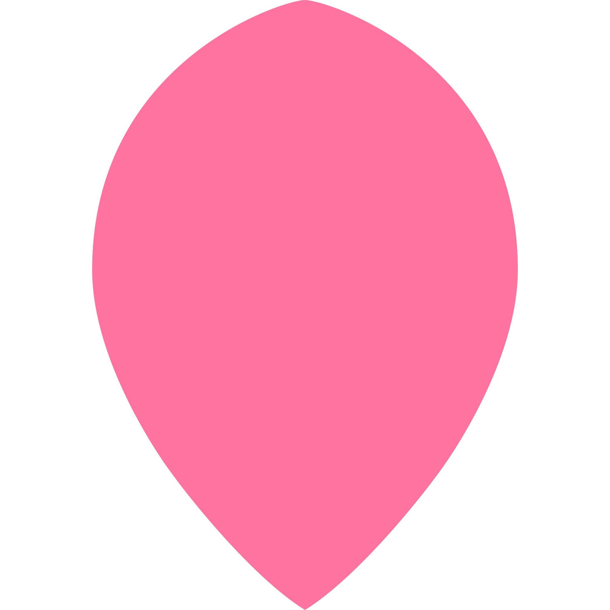 Dart Flights - Poly Plain Fluoresent - Pear - Fluro Fluro Pink