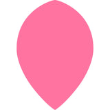 Dart Flights - Poly Plain Fluoresent - Pear - Fluro Fluro Pink