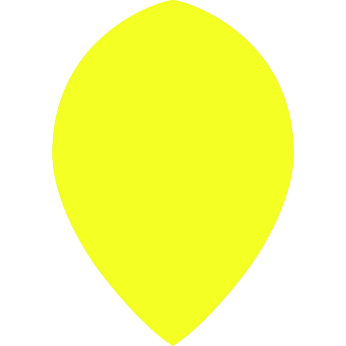 Dart Flights - Poly Plain Fluoresent - Pear - Fluro Fluro Yellow